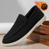 Winter Plush Loafers Men Leather Fleece Lined Casual Boat Shoes Slip On Flats Man Moccasins Lightweight Fur Mens Driving Shoes