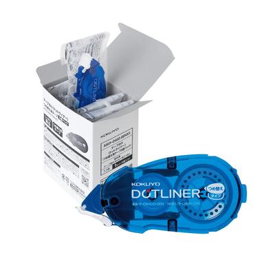 KOKUYO Dotliner Yapışkan Bant Güçlü Mavi Yedek, Yapıştırıcı, 5'li Paket, AMTA-D400-08NX5,