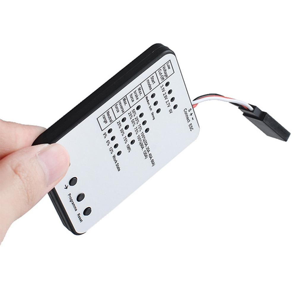 1pc Brushless Electronic Speed Controller Travel Setting Card Accessory Programming Low Voltage Detection