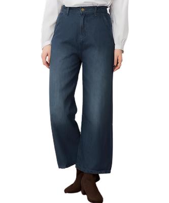 Übergröße Jeans Weite Beine für Locker Gerade Weit Schmeichelhaft Hoch Lässig Winter [Dep Club] Damen, Passform, Passform, Jeans, Beine, Taille, Unterteile, Frühling,