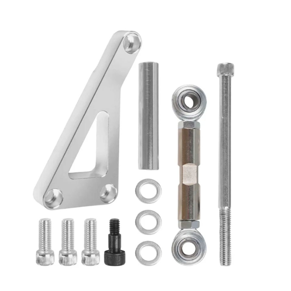 Polished Finish Water Pump Bracket Kit Aluminum Zinc Zinc Alloy Adjustable Bracket Kit  Chevrolet Vehicles