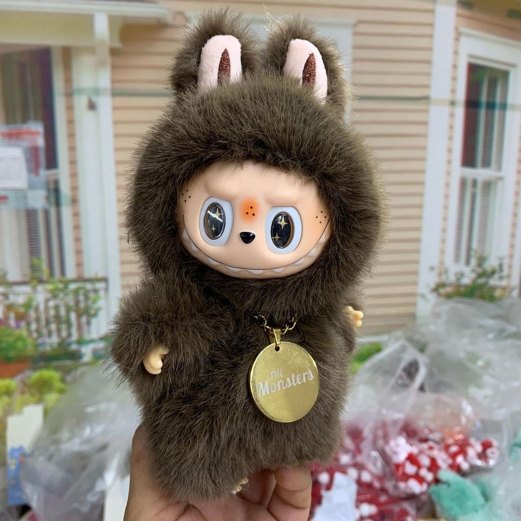 17cm Niedlicher Plüschtierkopf Schlüsselanhänger Anhänger, Kann zum Aufhängen von Schlüsselanhängern oder Rucksäcken verwendet werden, Echter Vinyl-Anhänger Halloween Weihnachtsgeschenke