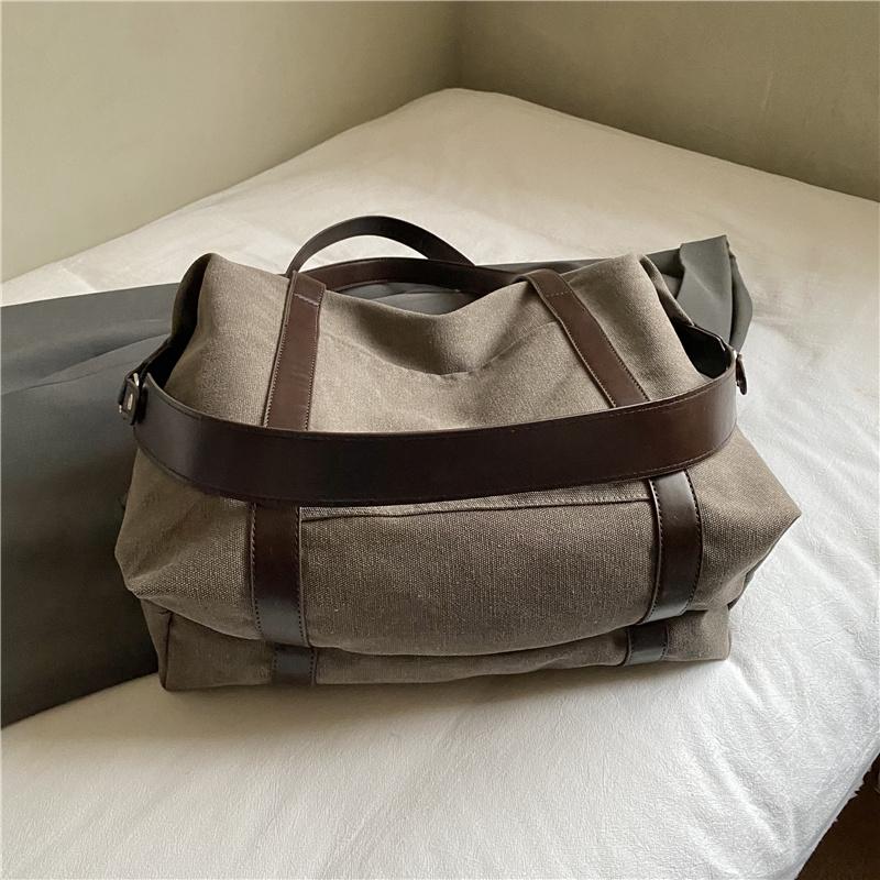 Stylish Canvas Shoulder Bag for Women with Wide Strap and Spacious Design