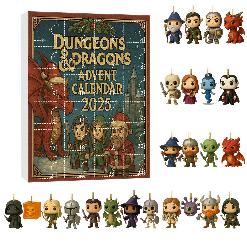 Dungeons Advent Calendar With Acrylic Decorations For Christmas Gift Exchange