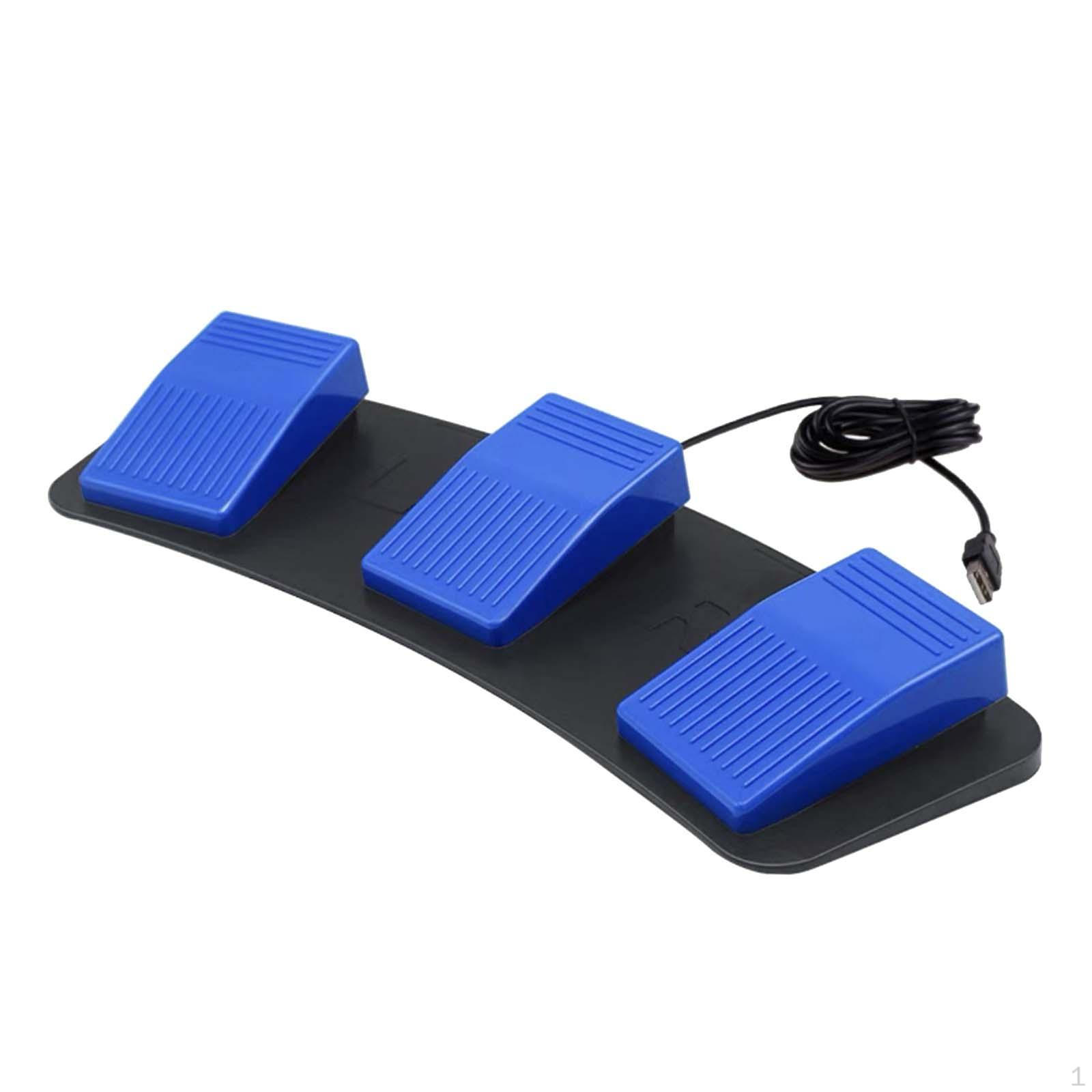 

USB тройной ножной переключатель педалей, 3 клавиши заменяют, 3 педали программируемый ножной переключатель для ноутбука, видео