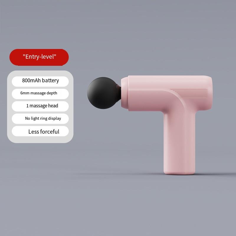 Mini USB Electric Massage Gun Deep Tissue Facial Massgaer 8 Heads Arms Back Leg Muscle Relaxing For Body Back Arm Sport Fitness