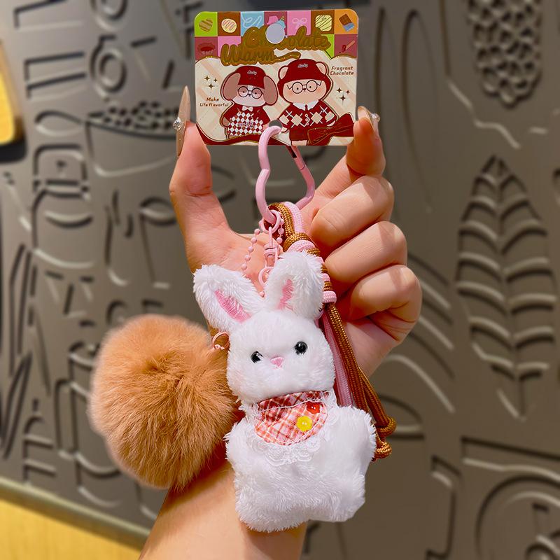 Cartoon Keychain Pendant, Plush Toy, Creative and Personalized Schoolbag Hanger, Doll, Cute Little Accessory