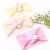 New Twist Children's Headband, Baby Soft Nylon Lift Flower Seamless Wide Headscarf, Baby Headband