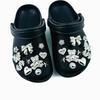 22PCS Summer Fashion Shoe Charms Set Accessories for Clogs Shoe Buckle Silver Diamond Bear Butterfly Rivet DIY Shoes Decorations