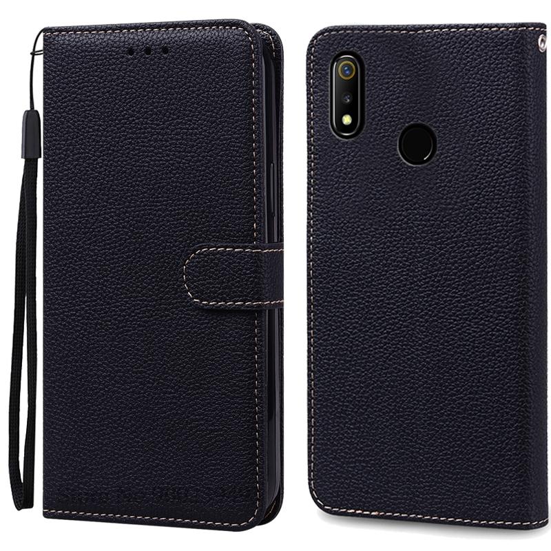 For Realme 3 Case Soft Pu Leather Flip Wallet Case For Realme 3 Pro Case Phone Cover For Realme 3 Pro Coque Fundas Bumper