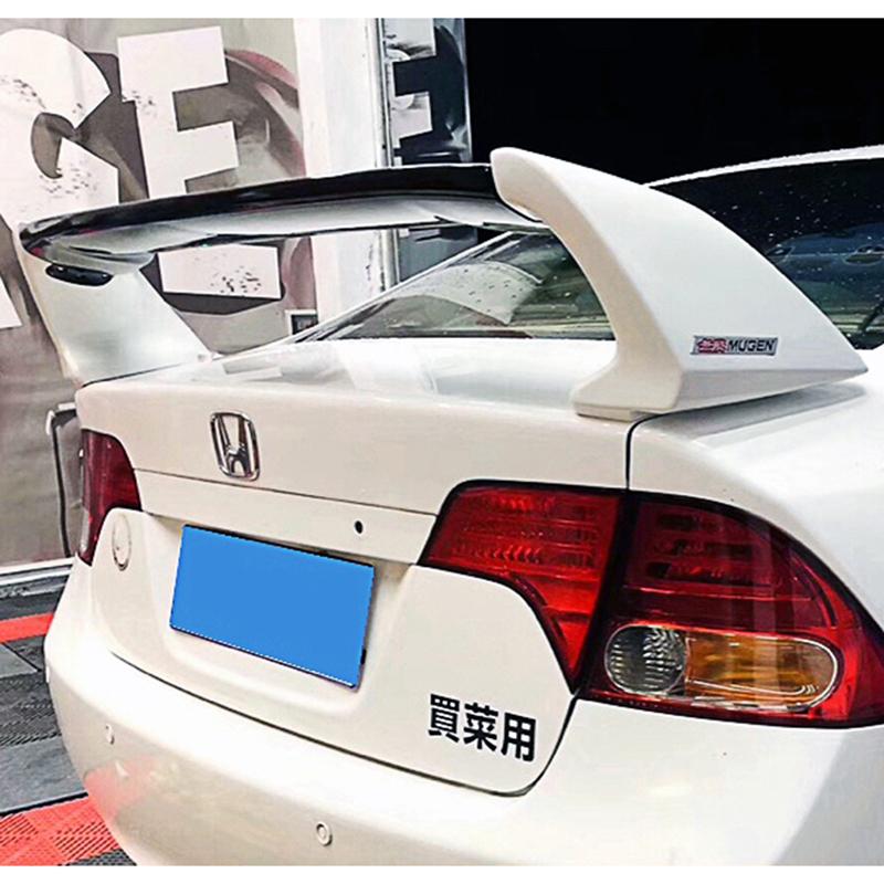 For Honda Civic 2006-2011 ABS FD2 Spoiler Three Parts or Four Parts Civic Car Boot Cover Rear Wing