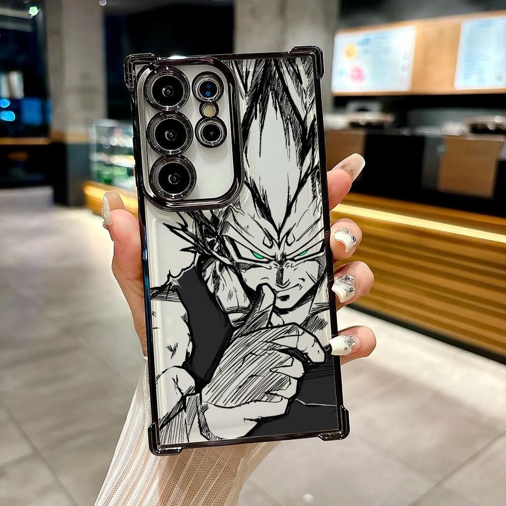 Cover Anime Dragon Ball per Galaxy S26 Ultra Custodia Telefono GOKU VEGETA per Samsung S26 S25 S24 S23 S21 Ultra S20 FE S25 Plus Cover