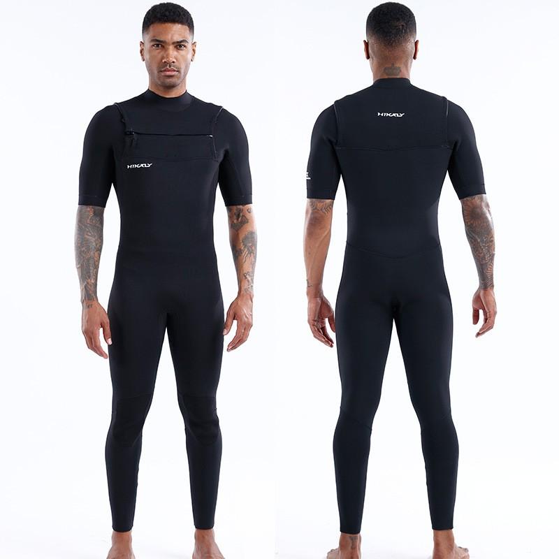 3/2mm Neoprene Wetsuit Men Thermal Surfing Diving Swimsuit Warm Full Body Rash Guard