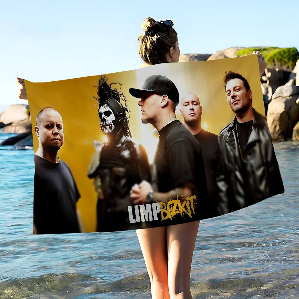 Classic Band L-Limp B-Bizkit Anime Beach Swimming Towel Soft Absorbent Washcloth Children's Gifts for Kids Travel Camping Gym