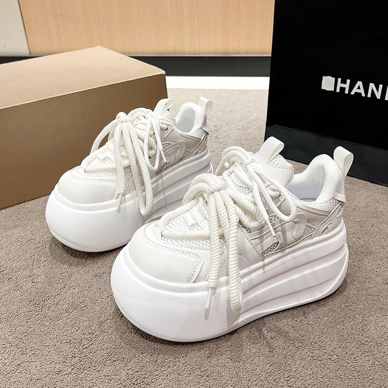 Fashion 8 cm New Women Autumn Breathable Sneakers Casual Female Comfortable Sports Shoes Ladies Shoes Zapatos De Mujer Designer Shoes