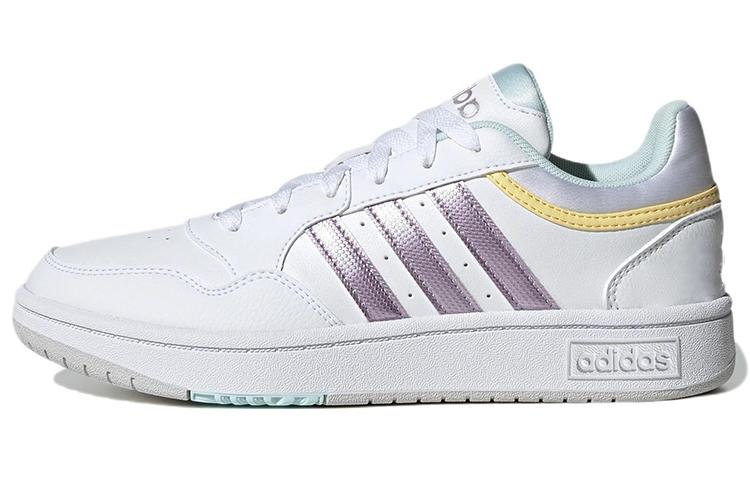 Adidas Wmns Hoops 3.0 White Matte Purple Metallic GX1806 40