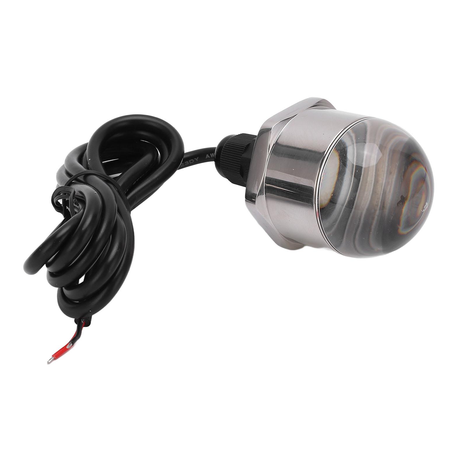 

304 Stainless Steel Marine Underwater Light 12V LED Round Underwater Lamp for Yacht Boat Blue Light
