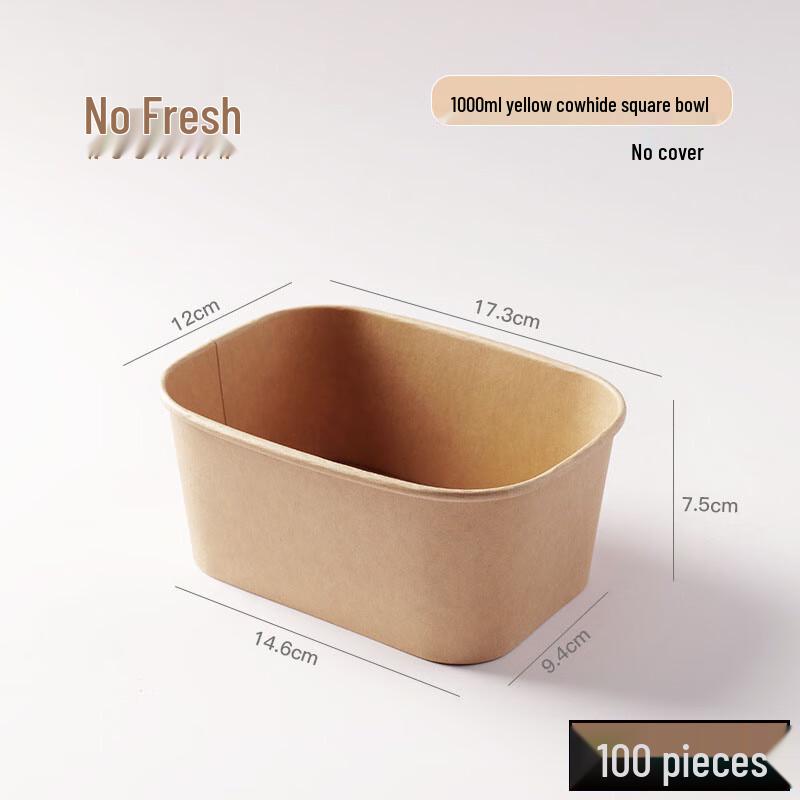 Disposable Rectangular Food Containers 1000ml