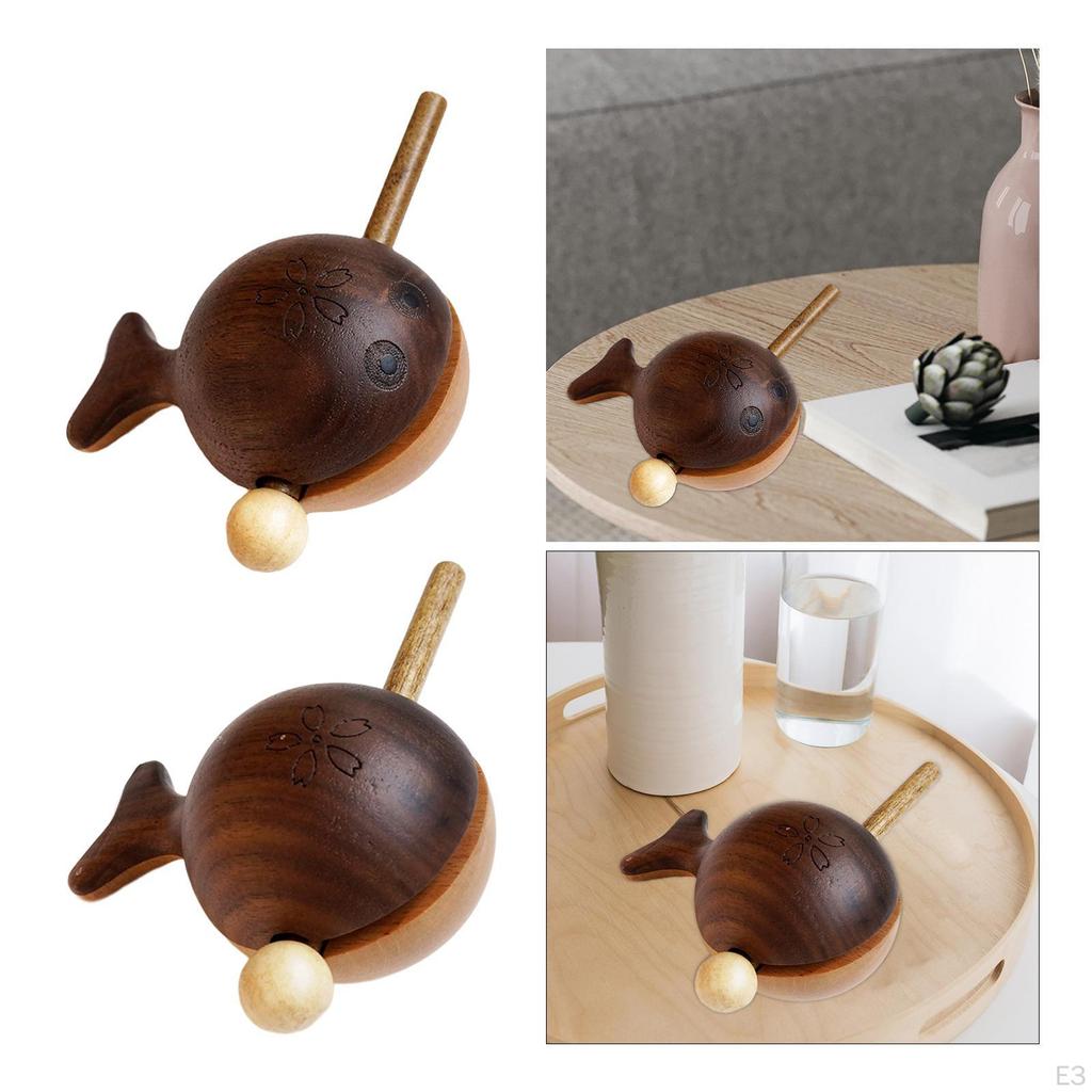 Guiro Instrument Musical Toy Small Handcraft Birthday Gifts Wooden Shaped Percussion