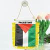 1Pcs Palestine Small Hanging Flag Double Sided Tassel With Sucking Disc Car Decoration Mini Pennant