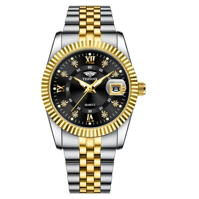 Men's Watch Calendar Fashion Casual Steel Belt Quartz Watch