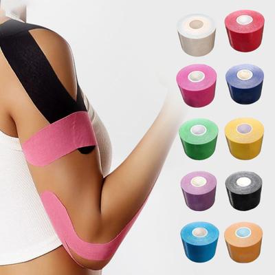 Nastro kinesiologico traspirante, nastro avvolgente muscolare, elastico atletico, supporto muscolare, sollievo dal dolore, nastro per ginocchio, per sport e fitness