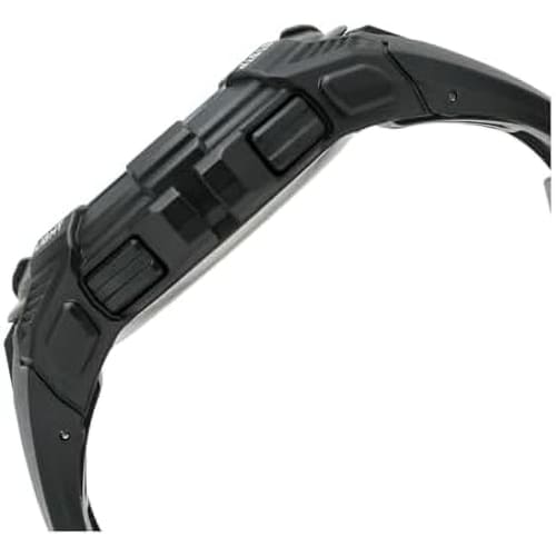 Klefer Men's Digital Sports Watch, Waterproof, Backlight, Date Display, Day of the Week Display, Urethane Strap, TS-D317-BK, Black