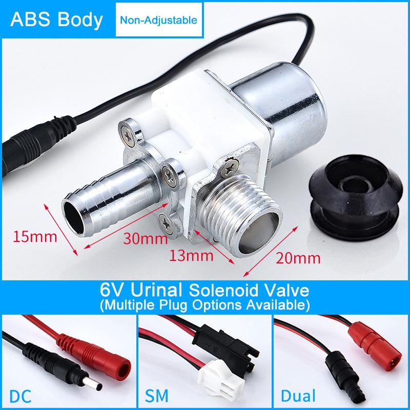 HLK Modern Design Brass Sensor Touchless Automatic Urinal Solenoid Valve DC Powered Water Saving Flushing Valve for Hotel