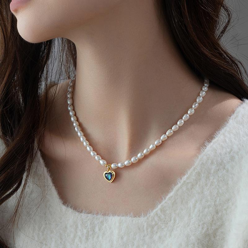 Love Pendant, Natural Necklace, High-end Feel, Light Luxury Temperament, Versatile Collarbone Chain, Neck Chain