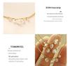 Women's Zircon Pendant Necklace: Chic 18K Gold Titanium Steel Clavicle Chain