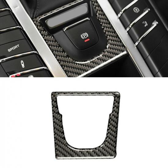Carbon Fiber Electronic Hand Brake Button Cover For Porsche Macan 2014-