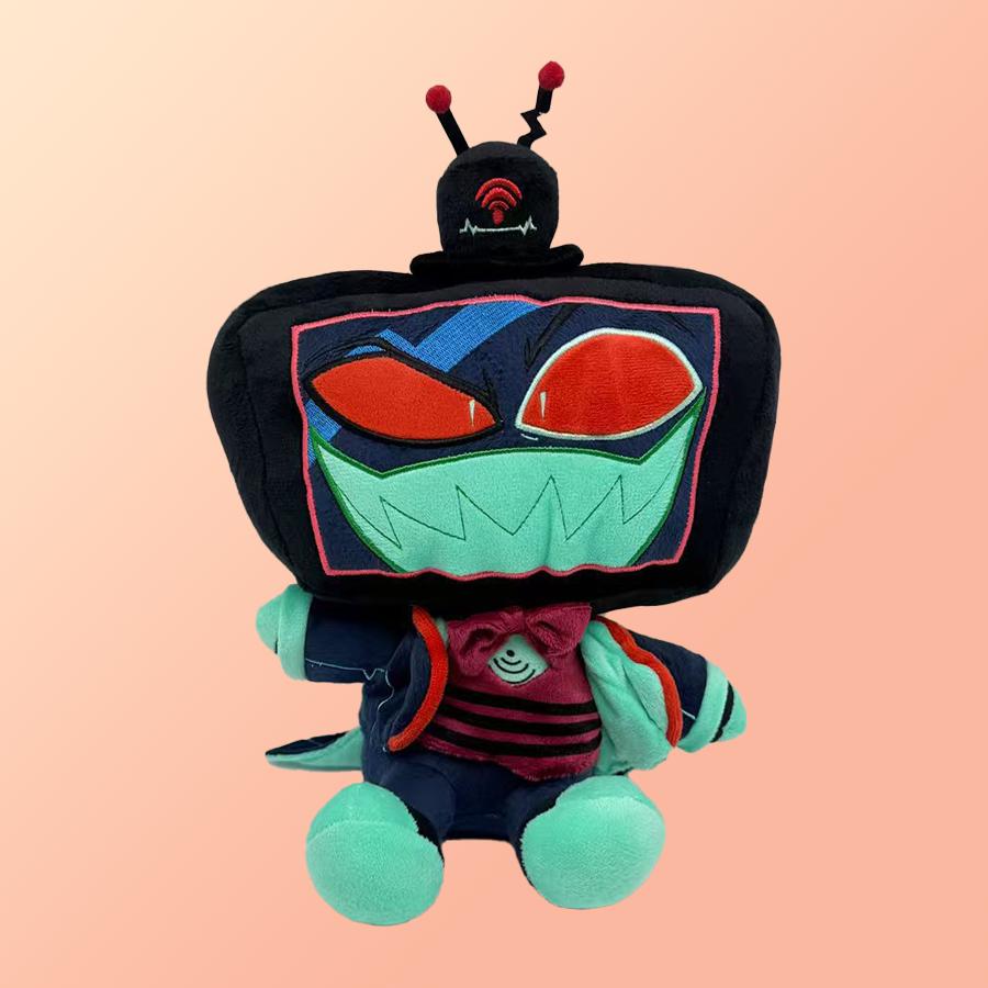 Juguetes de peluche de Hazbin Hotel, divertidos artículos relacionados con el anime, artículos coleccionables para aficionados, exquisitos artículos decorativos de escritorio, regalo para amigos.