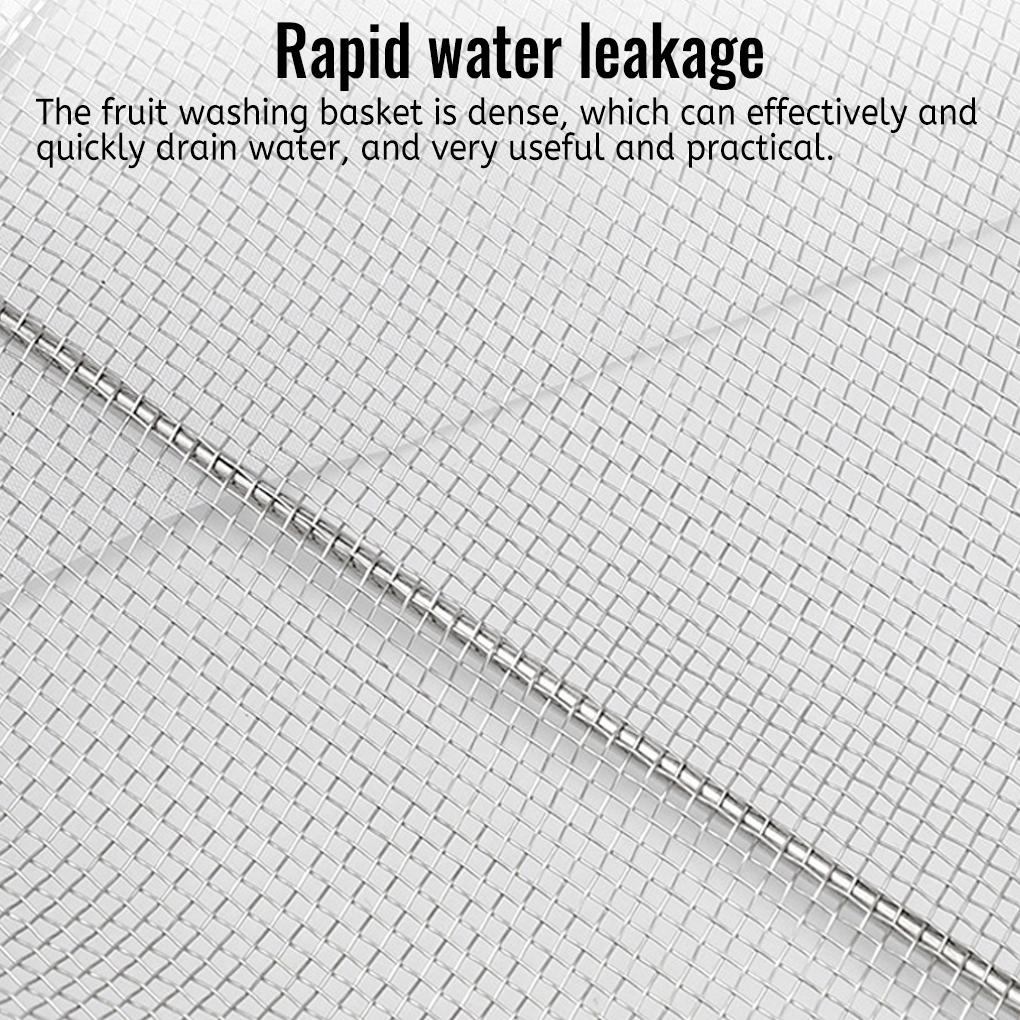 Ausziehbarer Küchenabtropfkorb Edelstahl Obst Gemüse Sieb Behälter Essbar Hotel Café Reinigung Abtropfsieb