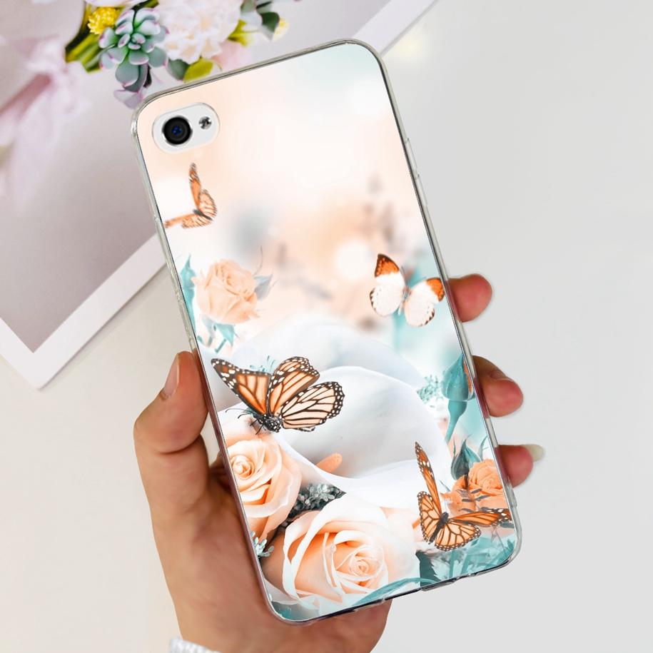 For Apple iPhone 4 Case Popular Flower Astronaut Clear Funda Soft Silicone Cover For iPhone 4s 4 S Bumper for iPhone4 Coque Capa