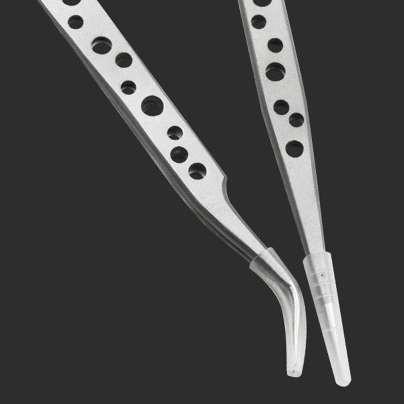 5Pcs Electronics Industrial Tweezers Anti-static ESD Curved Straight Tip Precision Stainless Steel Forceps Phone Repair