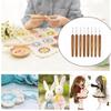 8Pcs Bamboo Crochet Hooks Set Small Lace Crochet Needles 1.0-2.75mm Knitting Needles Handle Weave Yarn Sewing Tools