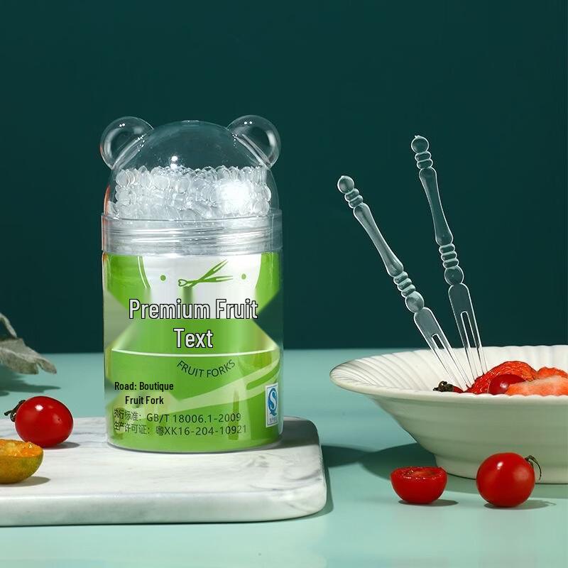 ZISIZ Disposable Heart-Shaped Fruit Forks