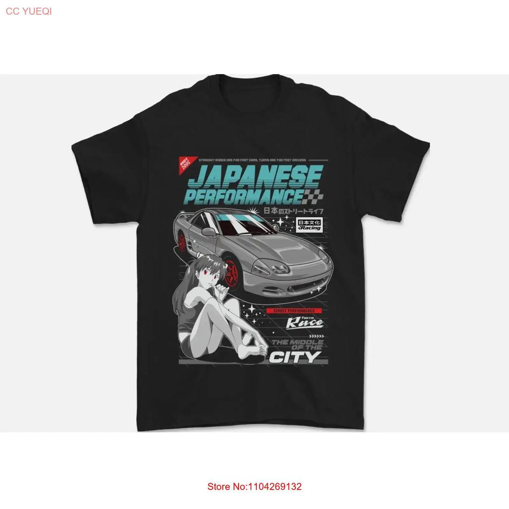 Japanese Perforunisexce Anime Car Drifting Drift Unisexs T Shirt 100 Cotton Vintage Versatile Slightly Designer Clothes Unisex