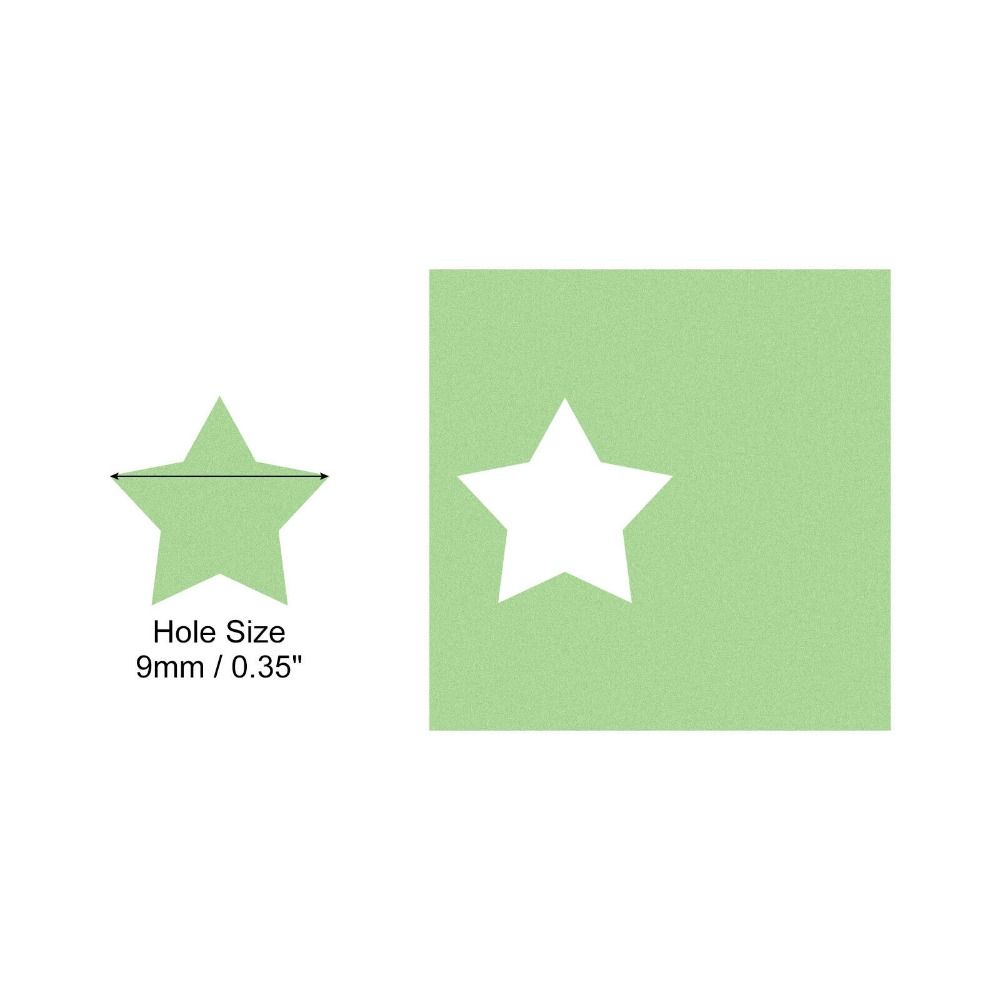 DIY Paper Cutting Pentagram Hole Punch ABS Plastic Paper Shaper Cutter Craft Hole Punch  Children