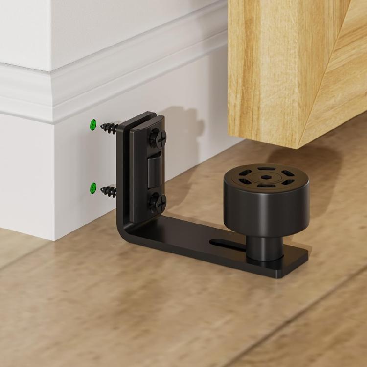 Smooth Sliding Door Guide Wheel Kit For 1/2inch - 2inch Thick Panel Vertical Rotations Design Durability Carbon Steel