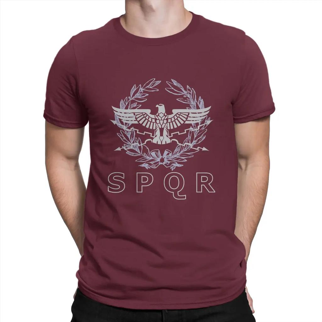 Ancient Rome Creative TShirt for SPQR Round Neck Basic T Shirt Distinctive Gift Clothes Tops Unisex