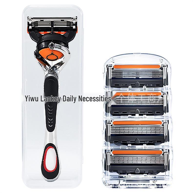 German-Quality Manual Razor: Old-Fashioned 5-Layer Blade for Men, Universal Fit