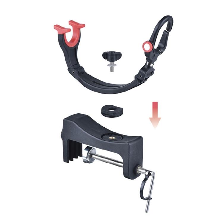 Light Weight Fishing Rod Clip Fishing Rod Holder Brackets Spring Loaded Clamps for Enhancing Stability and Comfortable