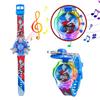Children's Cartoon Music Watch with Seven-Color Luminous Spinning Gyro Toy