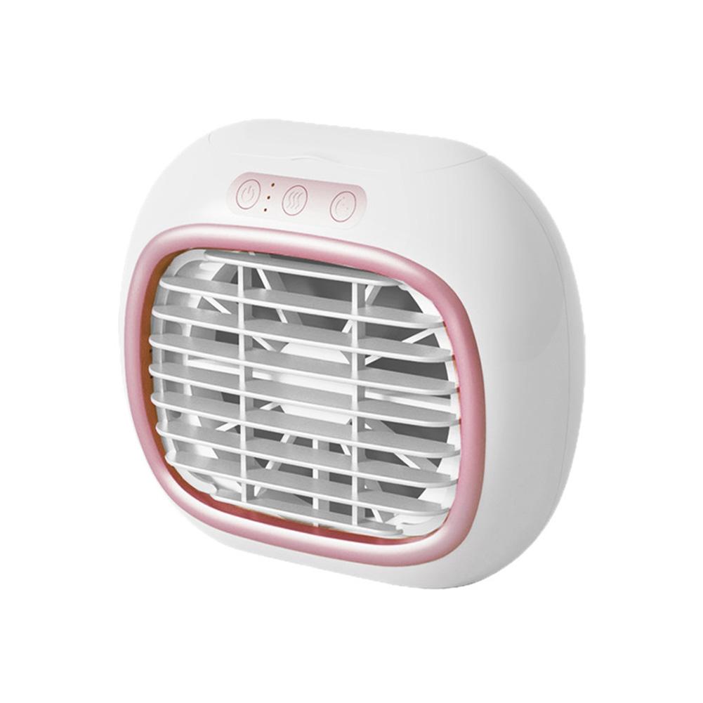 Air Conditioner Fan 3-speed Humidifier Air Cooler Night Light 80ml Water Tank