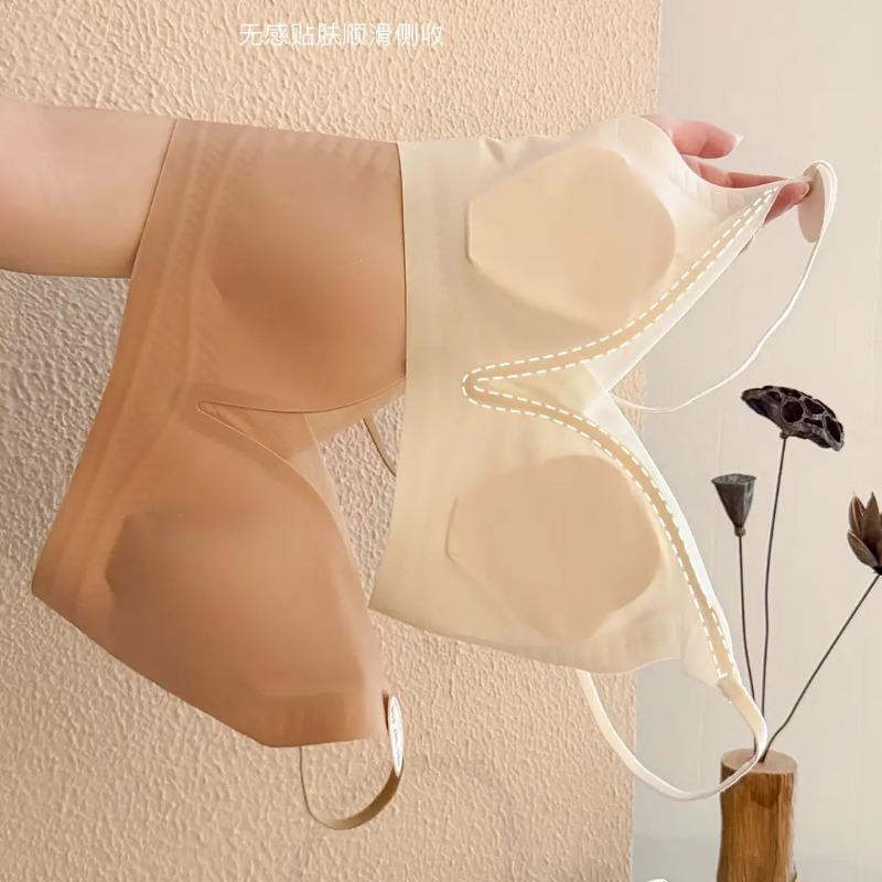 Seamless Wireless Cat Paw Cup Comfortable Gathering Anti Sag Women Bra