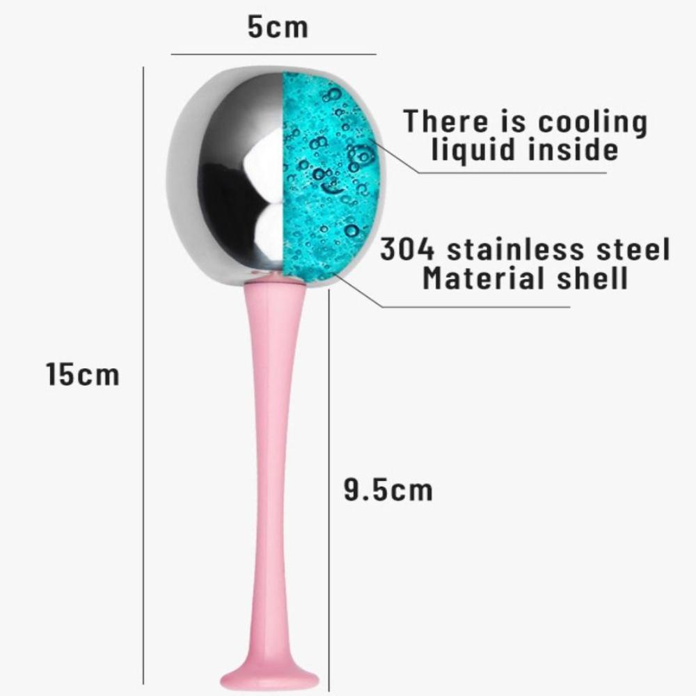 Stainless Steel Facial Ice Globes Puffiness Relief Cryo Facial Globes  Skin Therapy