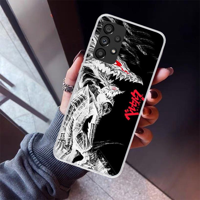 Black White G-Guts B-Berserks Phone Case For Samsung Galaxy A17 A57 A37 A16 A26 A36 A56 A15 A25 A35 A55 A14 A13 A54 A53 A34 A24