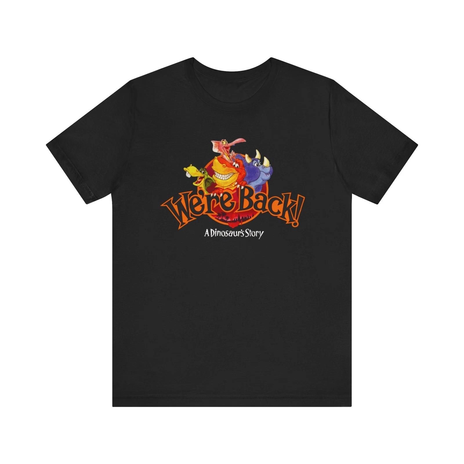 

Were Back A Dinosaur Story SNES Retro Style Video Game Pixel Art Unisex 100% Cotton T-shirt Mens Womens Tees Top 4XL