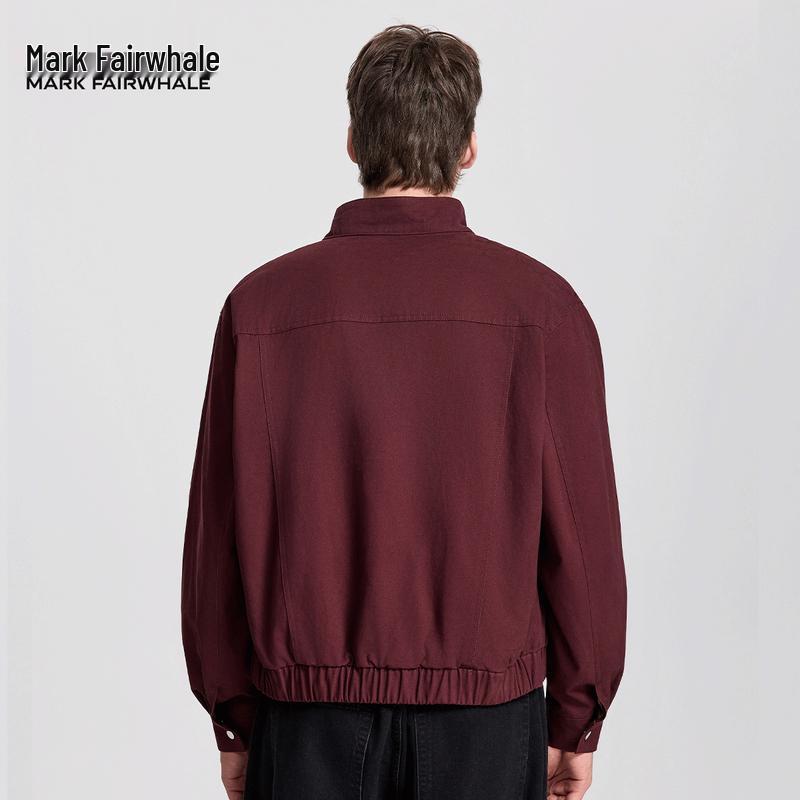 Mark Fairwhale Men's Stand-Collar Bomber Jacket